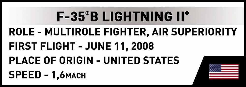 COBI 5912 F-35B Lightning II Brick Model 614pcs