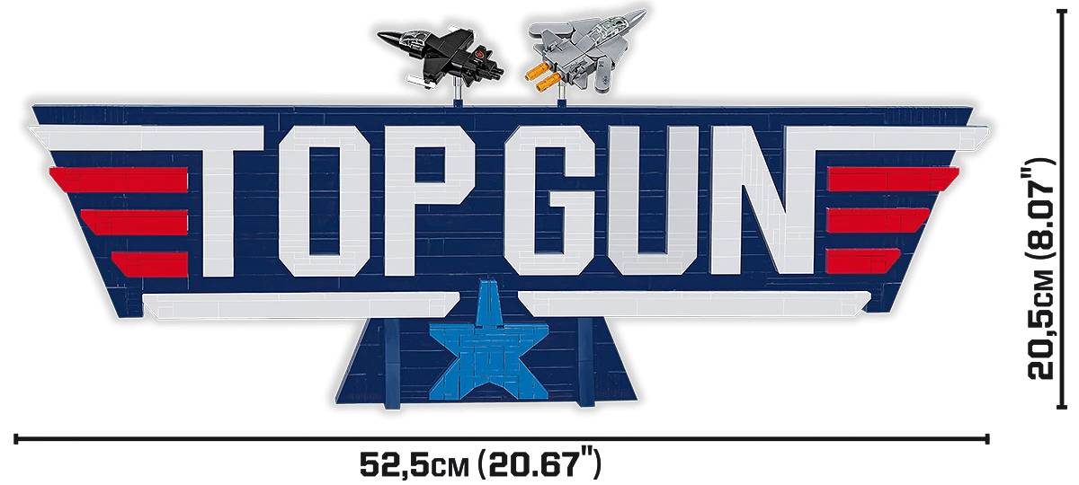 COBI 5925 Top Gun Logo Brick Model 628pcs