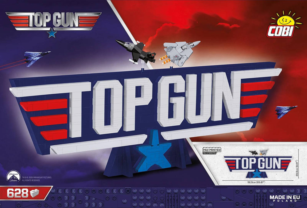 COBI 5925 Top Gun Logo Brick Model 628pcs