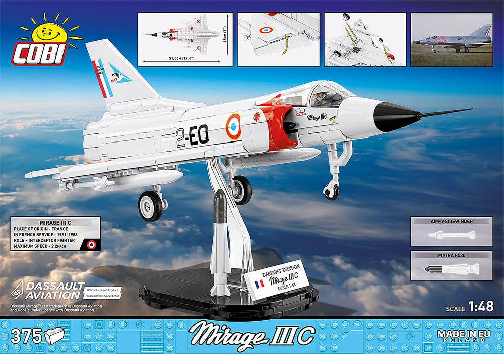 COBI 5930 Mirage IIIC 1:48 Brick Model 375pcs