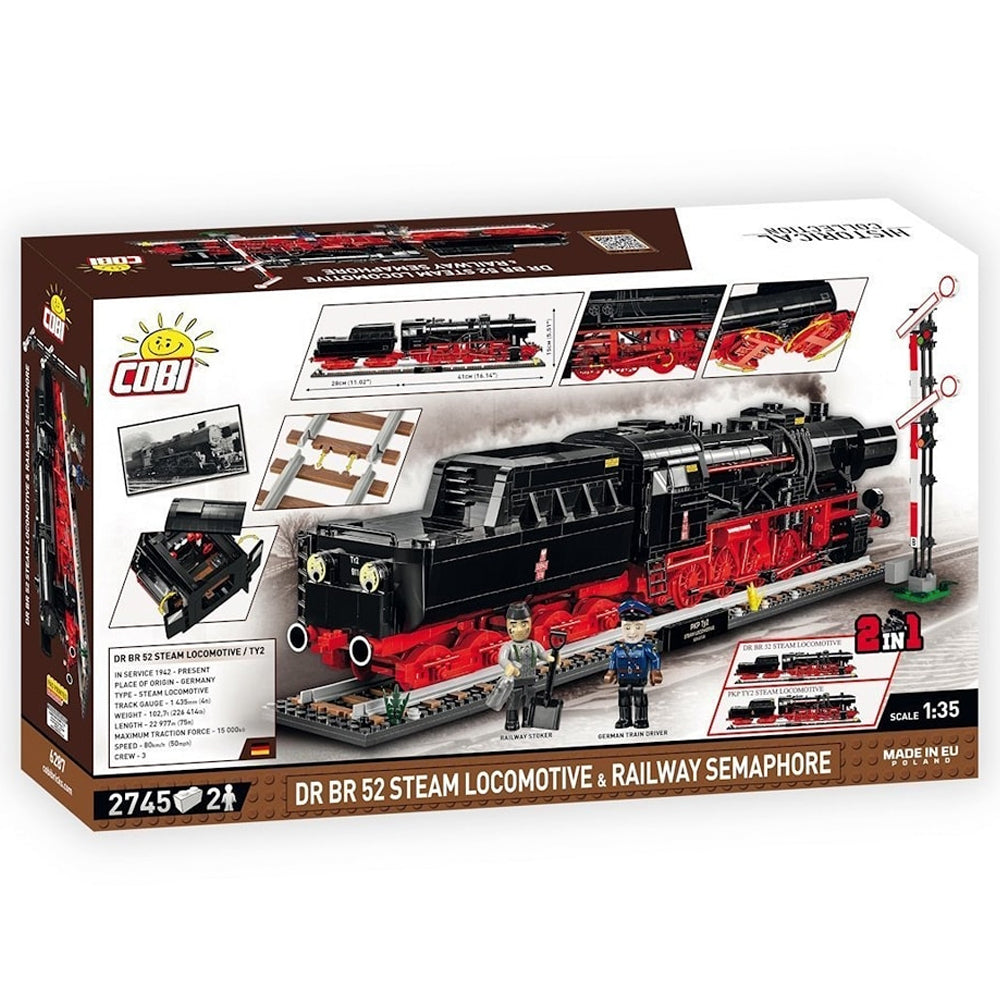 COBI 6297 DRB Class 52 Steam Locomotive HC WWII Executive Ed. 1:35 Brick Model