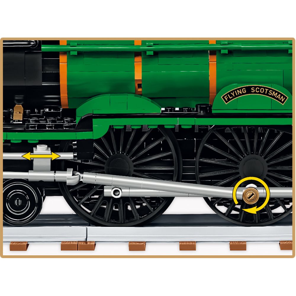 COBI 6292 Flying Scotsman Steam Locomotive 1:35 Brick Model 2700pcs