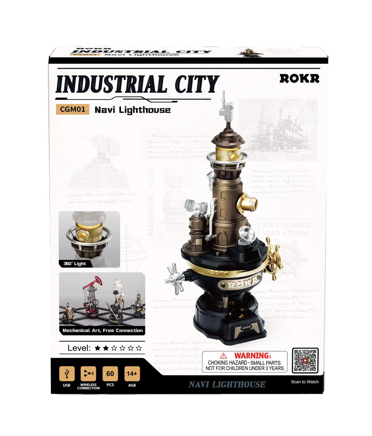ROKR Navi Lighthouse Mechanical 3D Puzzle CGM01