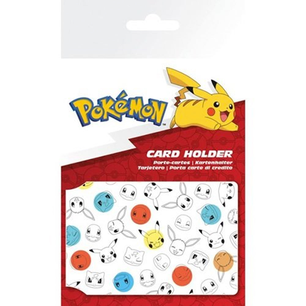 POKEMON - Card Holder Wallet - Pokemon Face Pattern