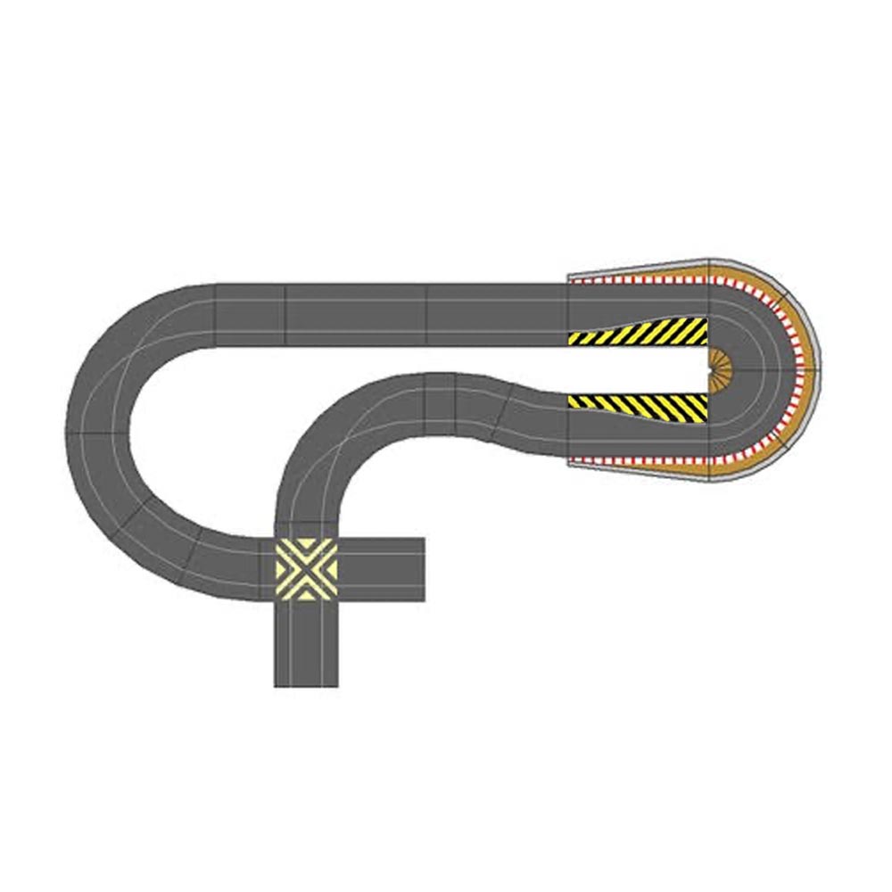 SCALEXTRIC Chaos Corner Mega Sport Track Extension Kit