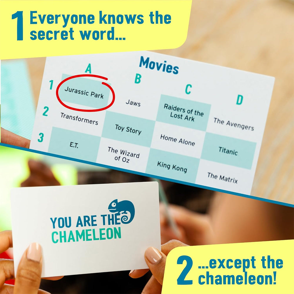 The Chameleon: Find the Traitor Board Game Age 14+