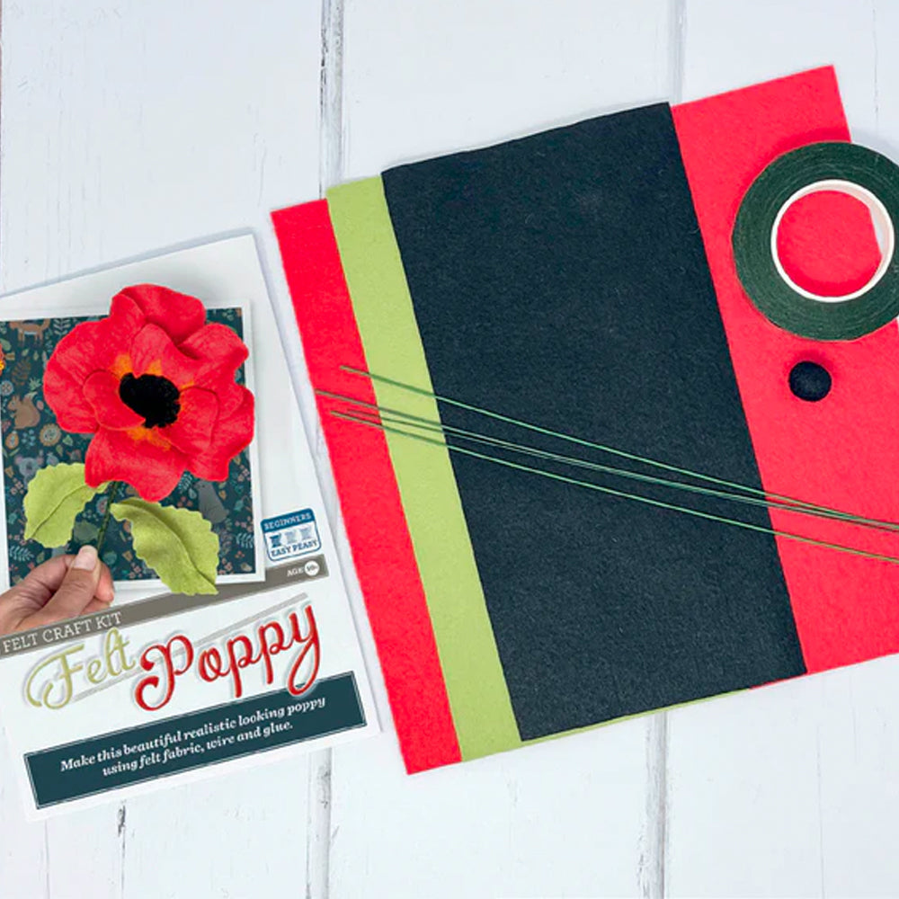 Crafty Kit Company Felt Poppy Craft Kit CK-210