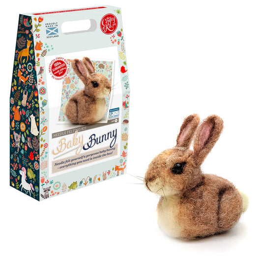 Crafty Kit Company Baby Bunny Needle Felting Craft Kit NF-139