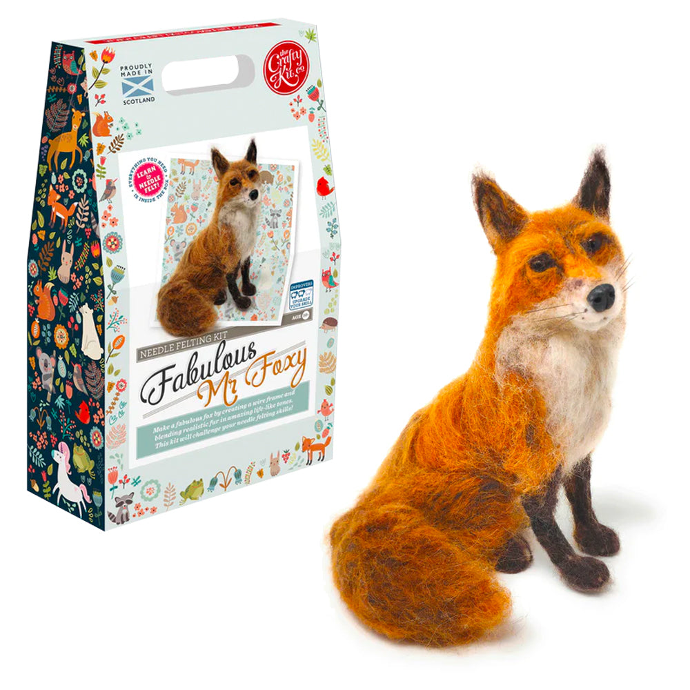 Crafty Kit Company Fabulous Mr Foxy Needle Felting Craft Kit NF-143