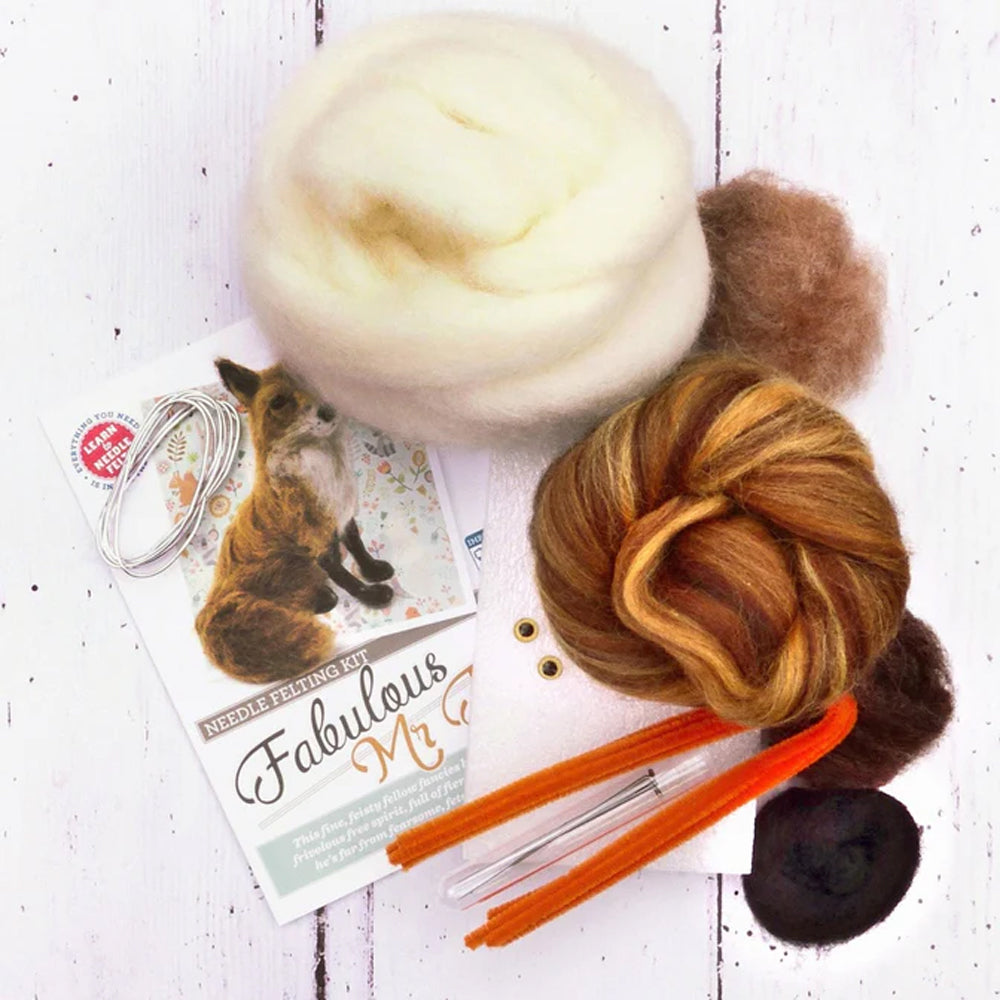 Crafty Kit Company Fabulous Mr Foxy Needle Felting Craft Kit NF-143