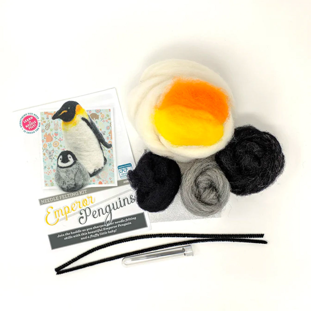 Crafty Kit Company Emperor Penguins Needle Felting Craft Kit NF-151