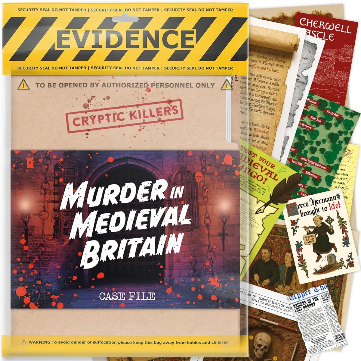 Murder in Medieval Britain - Murder Mystery Case File from Cryptic Killers