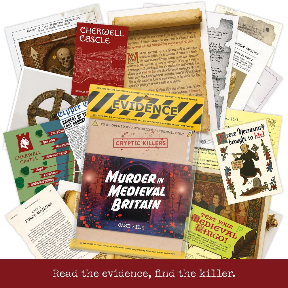 Murder in Medieval Britain - Murder Mystery Case File from Cryptic Killers