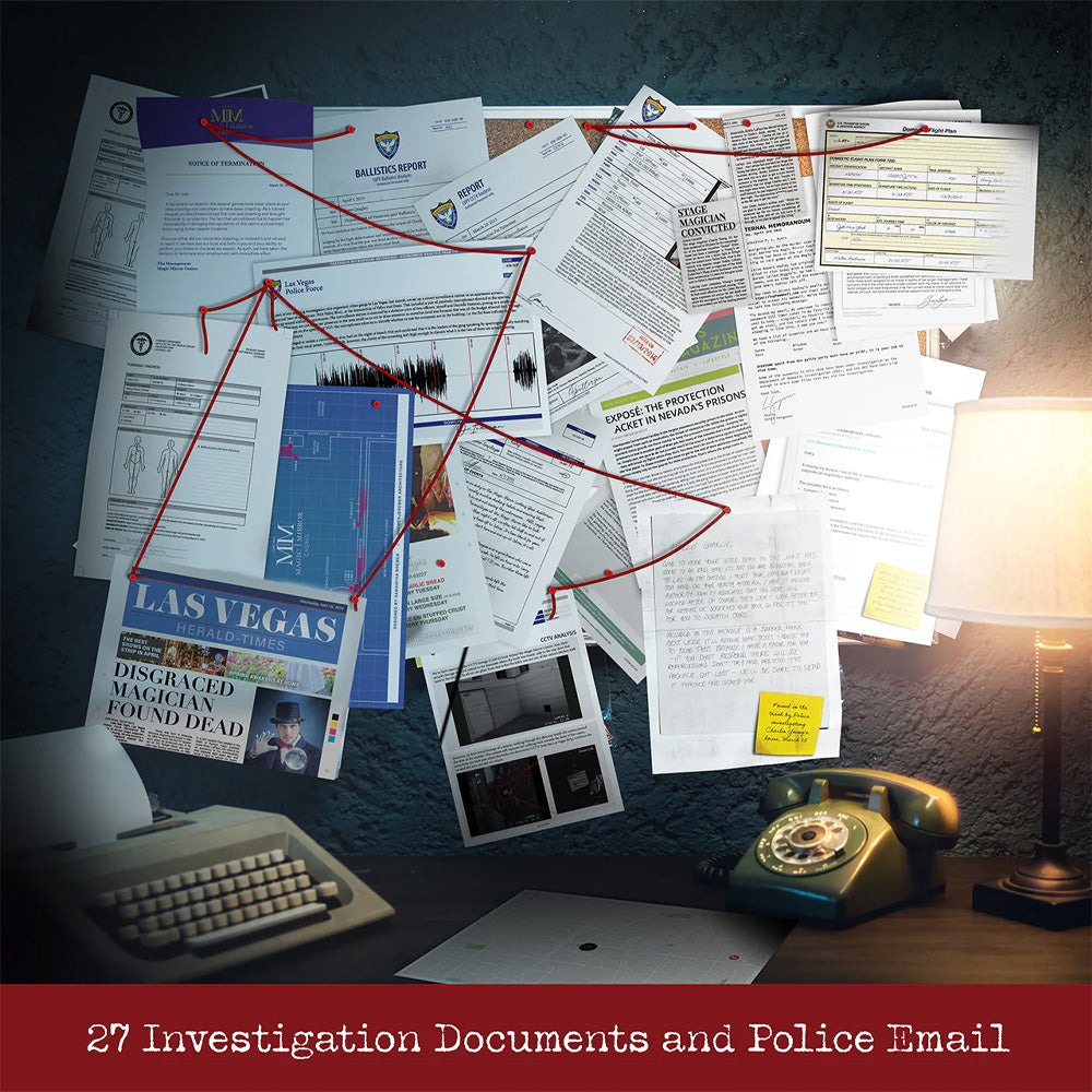 Murder at the Magic Mirror Casino - Murder Mystery Case File from Cryptic Killer