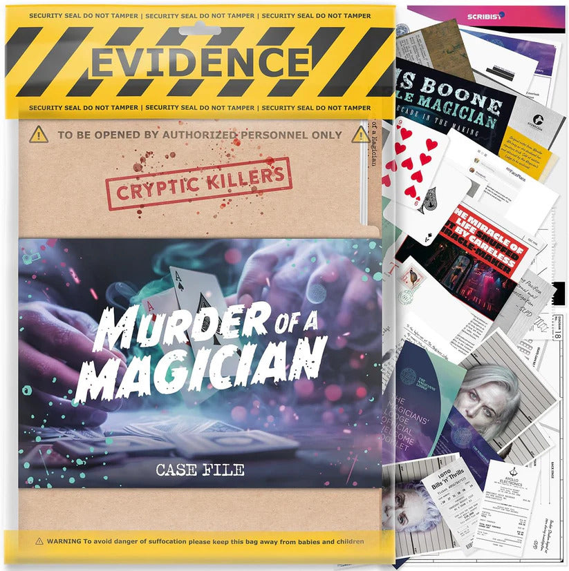 Murder of a Magician - Murder Mystery Case File from Cryptic Killers