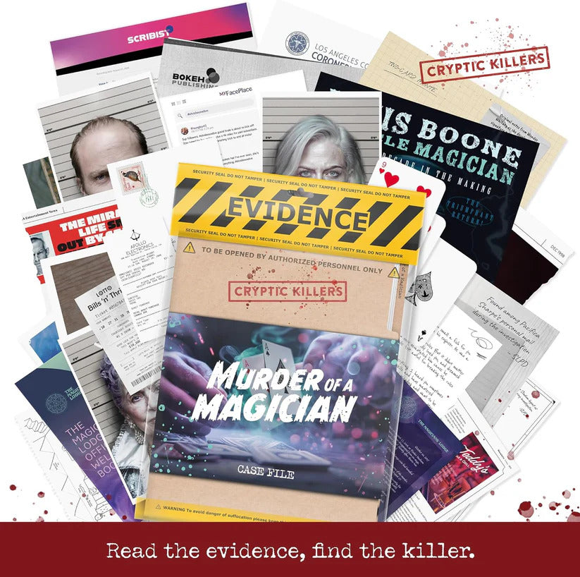 Murder of a Magician - Murder Mystery Case File from Cryptic Killers