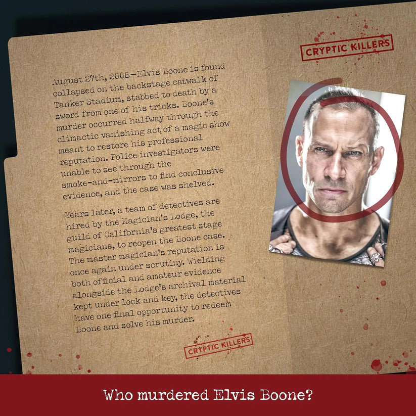 Murder of a Magician - Murder Mystery Case File from Cryptic Killers