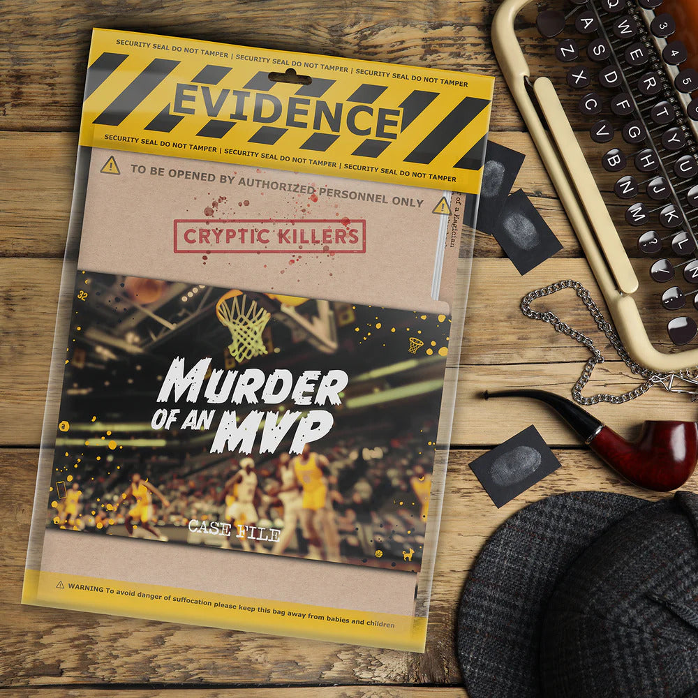 Murder of an MVP - Murder Mystery Case File from Cryptic Killers