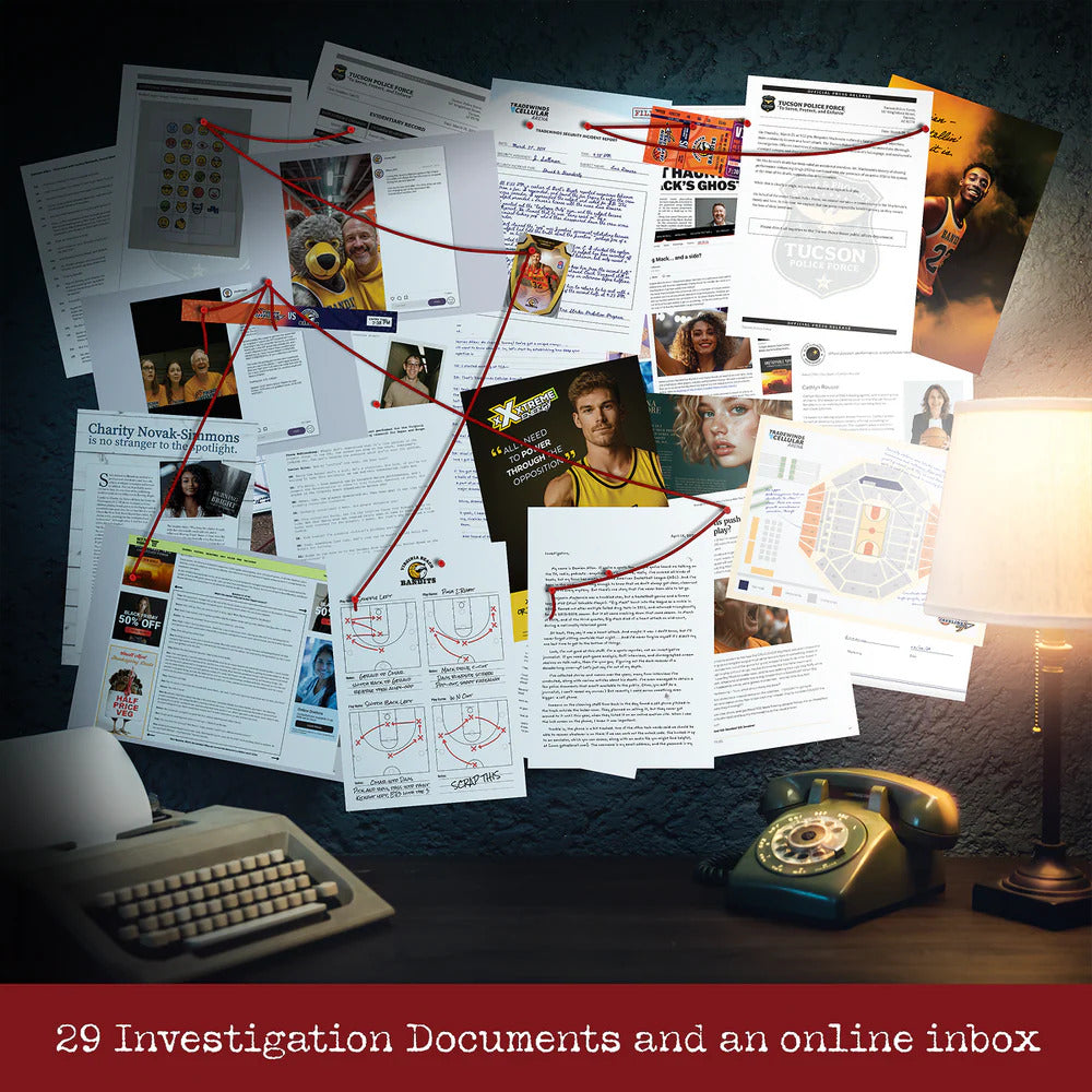 Murder of an MVP - Murder Mystery Case File from Cryptic Killers