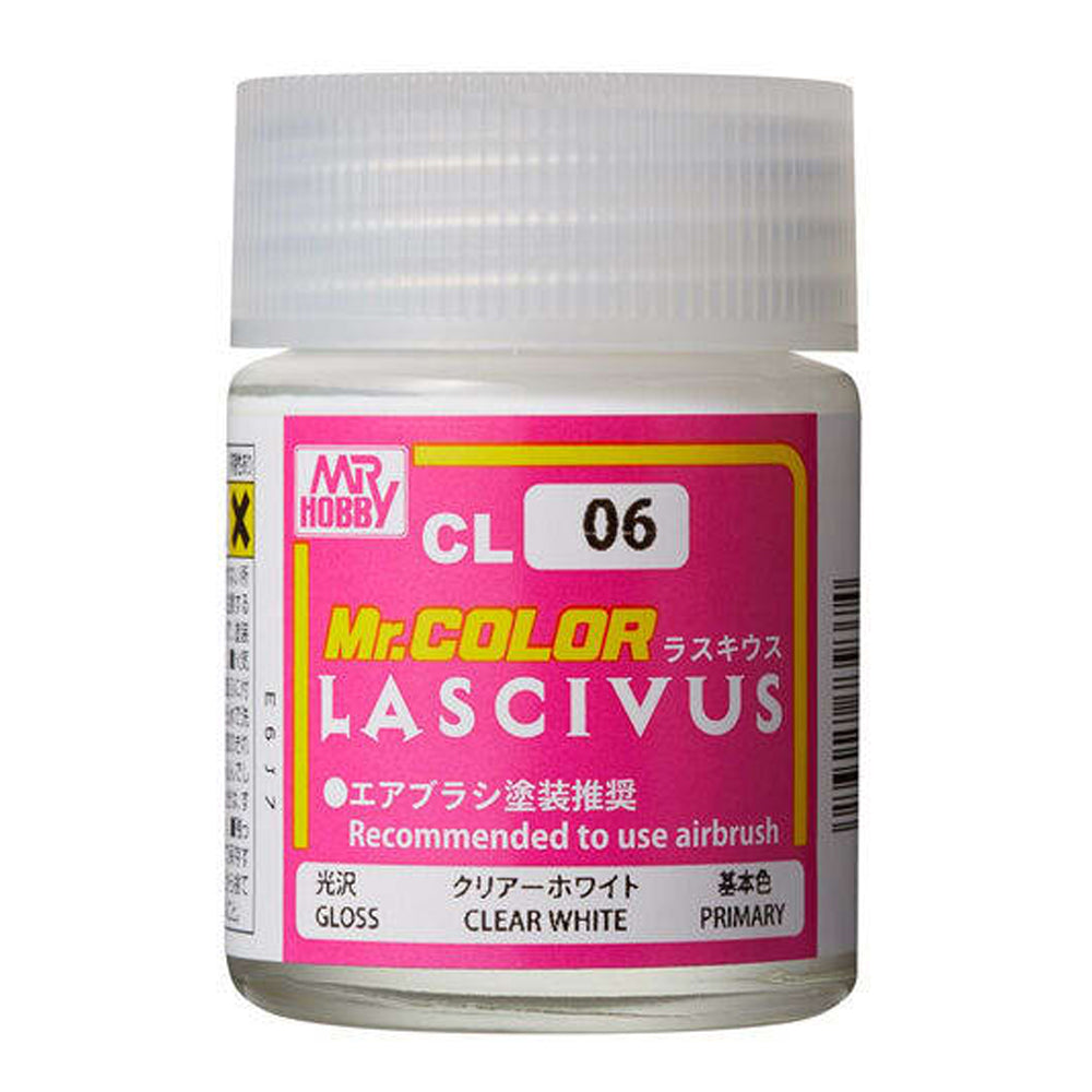 Mr Hobby Mr Colour Lascivus CL-06 Clear White 18ml Acrylic Paint