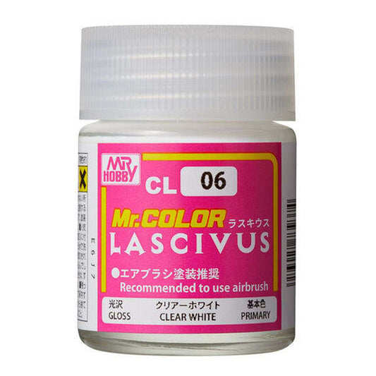 Mr Hobby Mr Colour Lascivus CL-06 Clear White 18ml Acrylic Paint