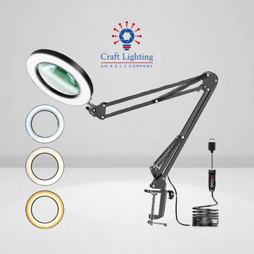 Craft Lighting Spyglass Dioptre Magnifying Modelling Light - G-Clamp