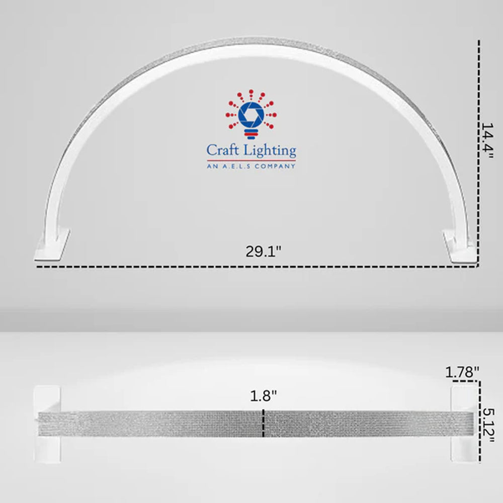 Craft Lighting Crescent Arch LED Lamp - White