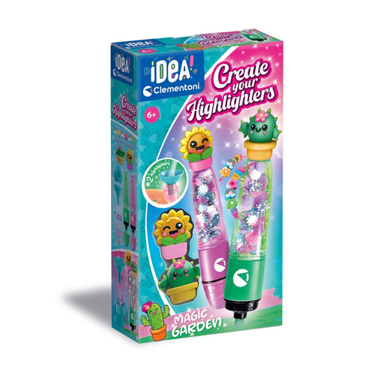 Clementoni Idea Create Your Highlighters - Magic Garden