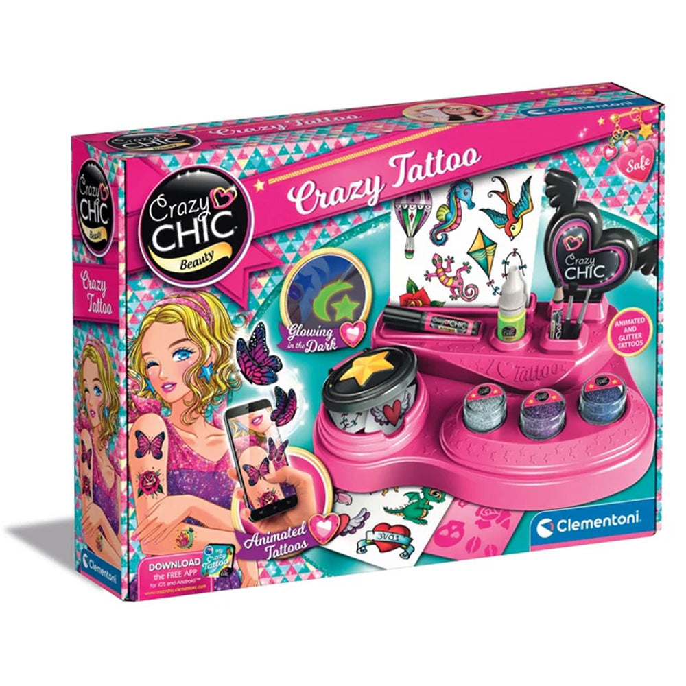 Clementoni Crazy Chic - Crazy Tattoo Work Station Age 6+