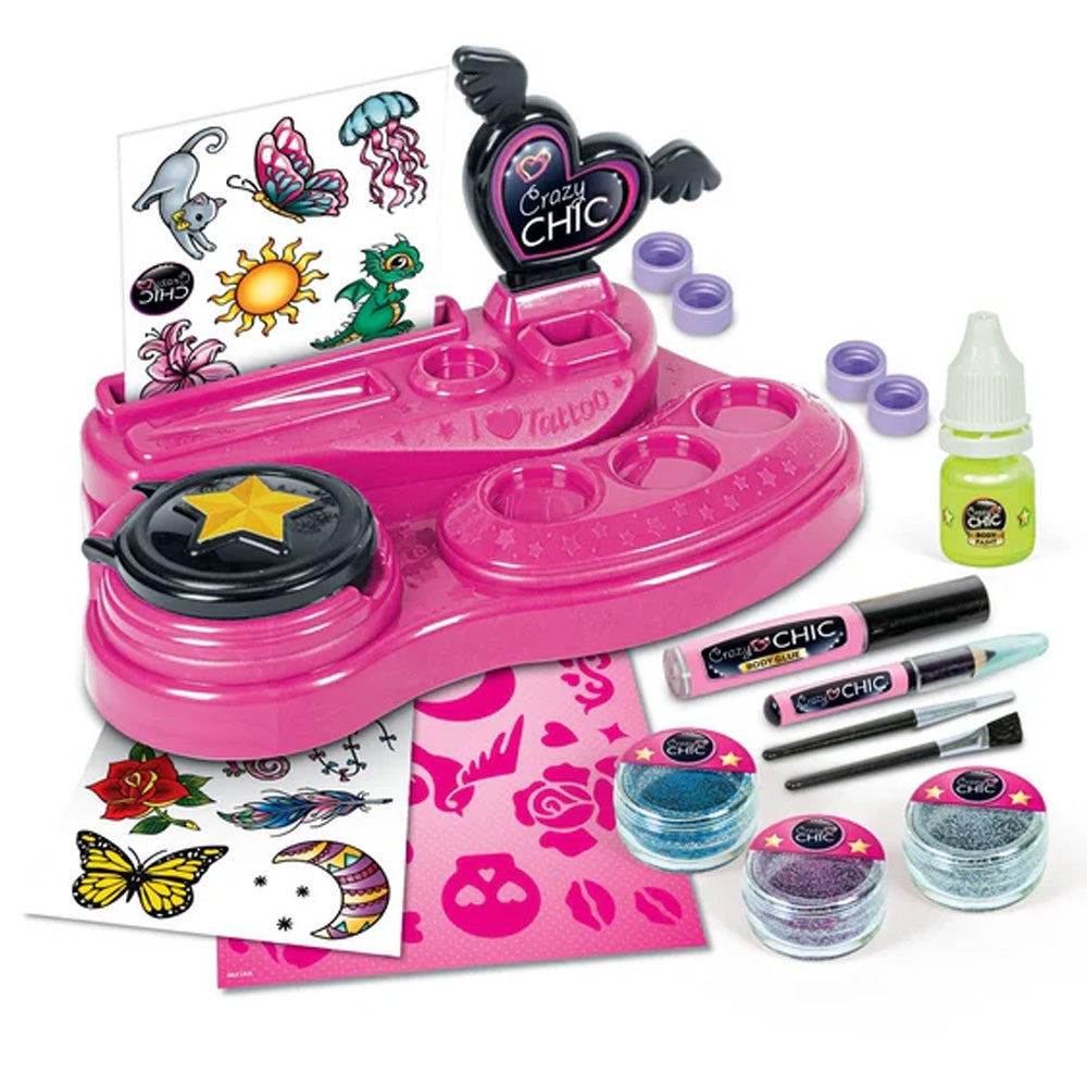 Clementoni Crazy Chic - Crazy Tattoo Work Station Age 6+