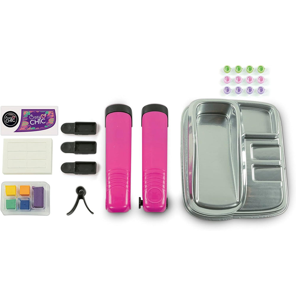 Clementoni Crazy Chic - Trendy Hairstyles - Colouring Kit (Hair Chalk) Age 6+