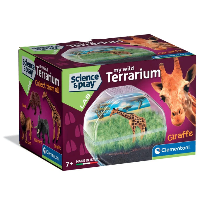 Clementoni Science & Play Lab: My Wild Terrarium - Giraffe STEM Toy Age 7+