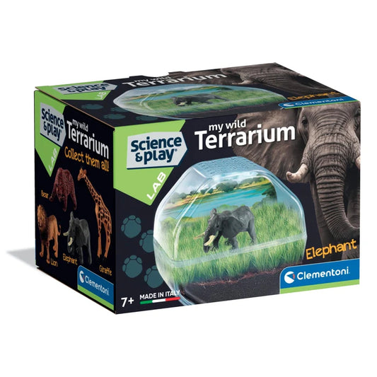 Clementoni Science & Play Lab: My Wild Terrarium - Elephant STEM Toy Age 7+