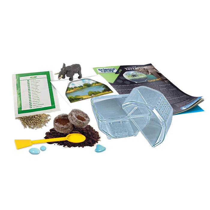 Clementoni Science & Play Lab: My Wild Terrarium - Elephant STEM Toy Age 7+