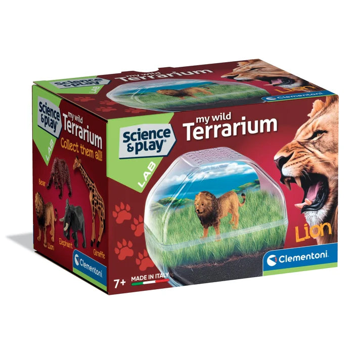 Clementoni Science & Play Lab: My Wild Terrarium - Lion STEM Toy Age 7+