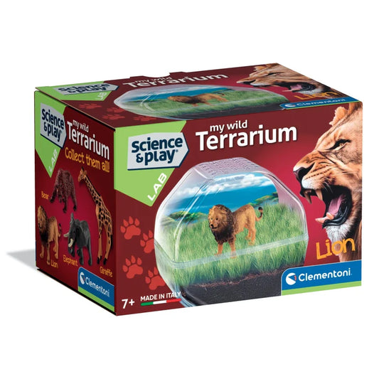 Clementoni Science & Play Lab: My Wild Terrarium - Lion STEM Toy Age 7+