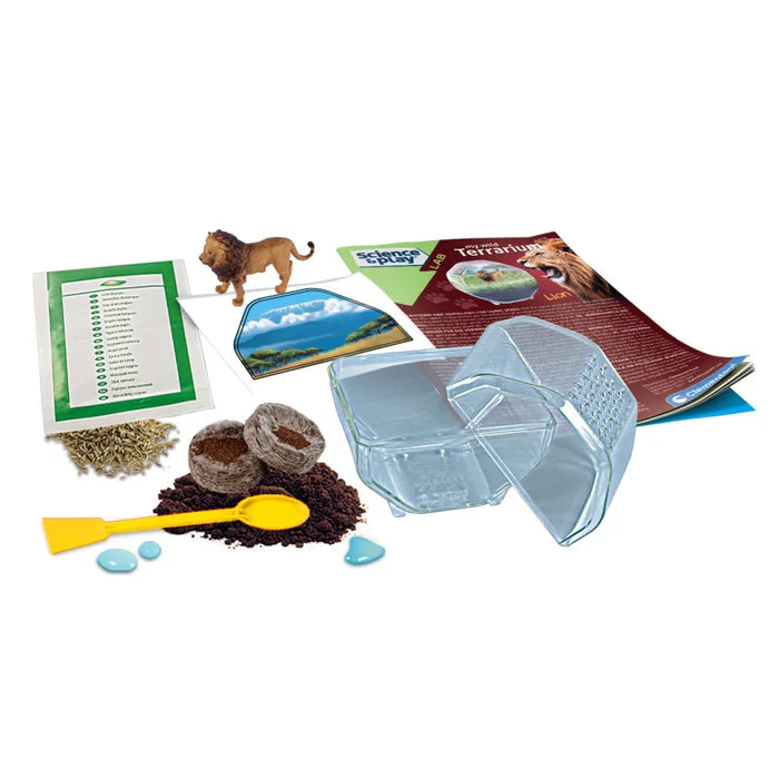 Clementoni Science & Play Lab: My Wild Terrarium - Lion STEM Toy Age 7+