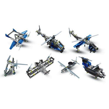 Clementoni Mechanics: Aeroplanes & Helicopters 10-in-1 Construction Model Age 8+