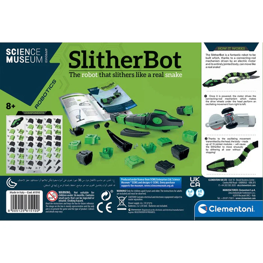 Clementoni Science Museum Robotics: SlitherBot Snake Robot STEM Toy Age 8+