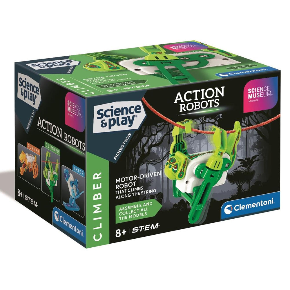 Clementoni Science & Play: Action Robots - Climber STEM Toy Age 8+