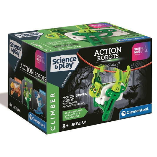Clementoni Science & Play: Action Robots - Climber STEM Toy Age 8+