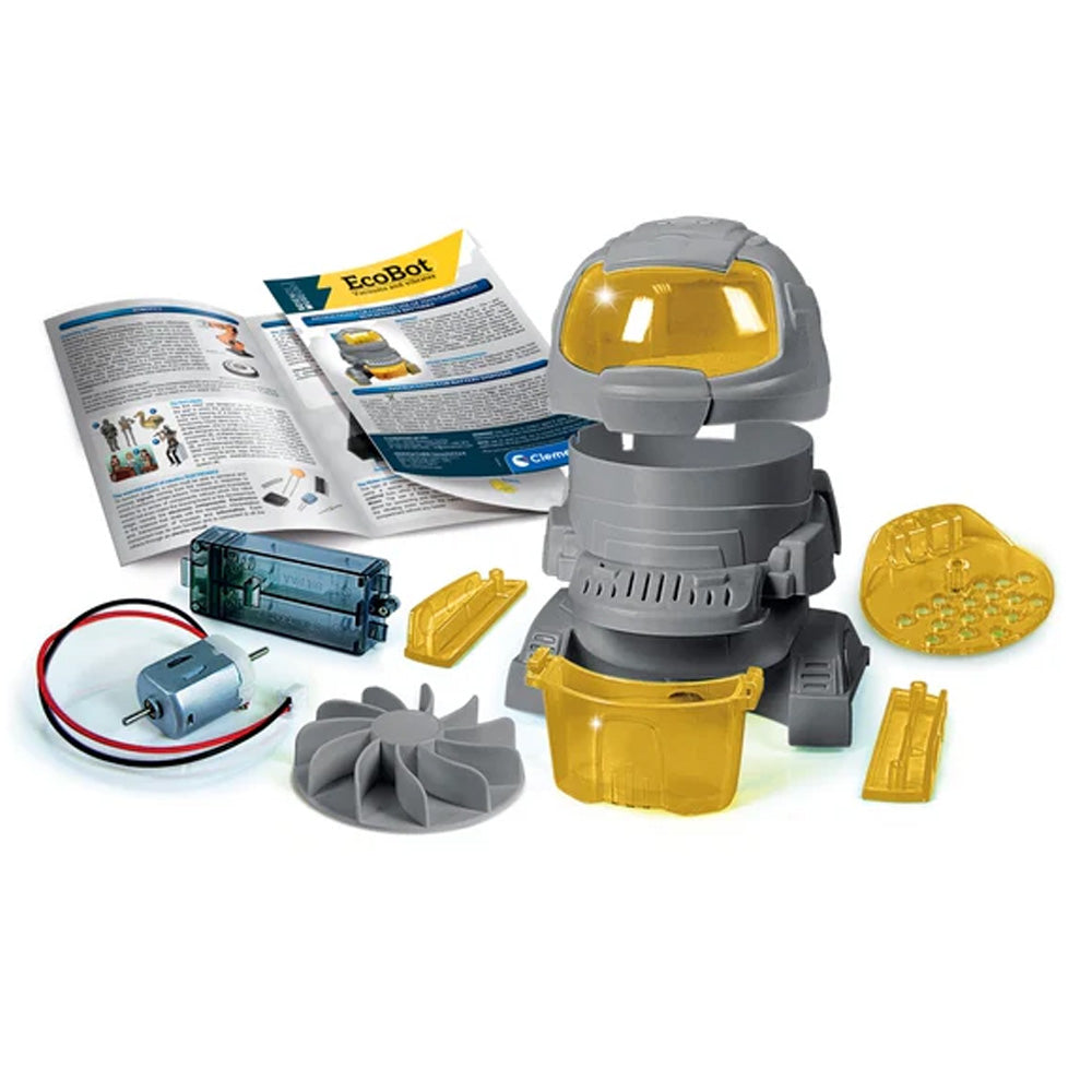 Clementoni Science Museum Robotics: EcoBot Vacuum Robot STEM Toy Age 8+