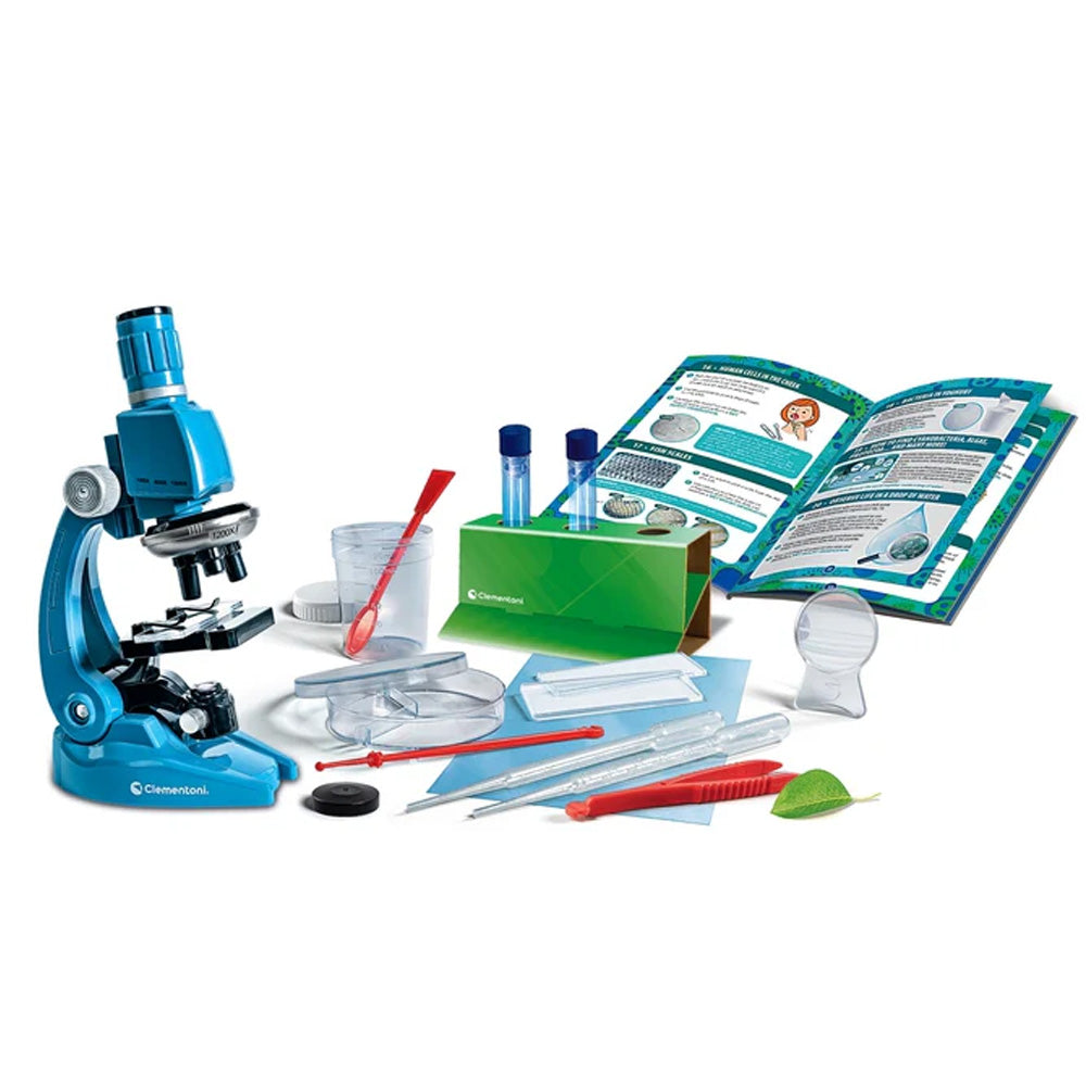 Clementoni Science & Play Lab: Super Microscope 1200x STEM Set Age 8+