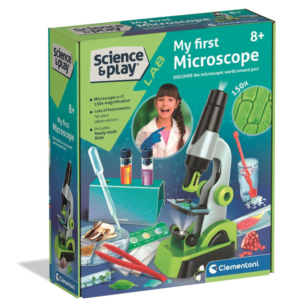 Clementoni Science & Play Lab: My First Microscope STEM Toy Age 8+