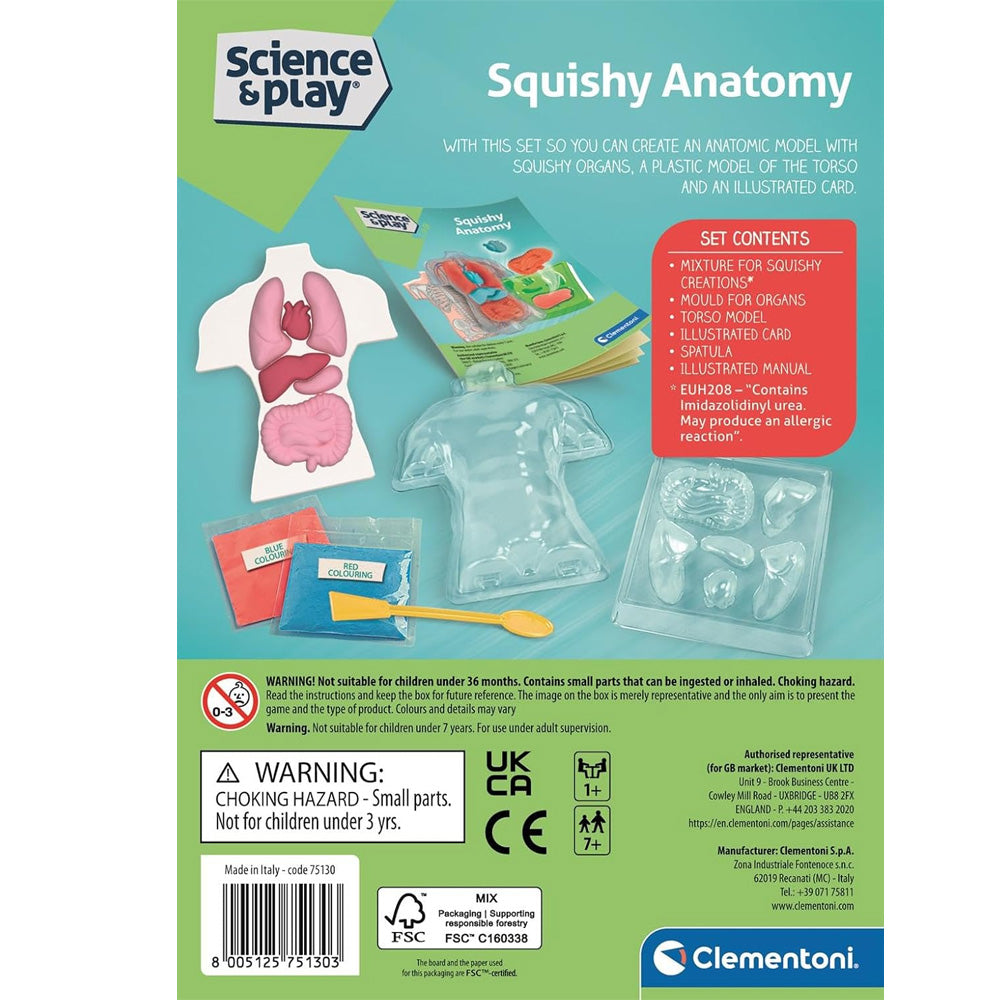 Clementoni Science & Play Lab: Squishy Anatomy STEM Set Age 7+