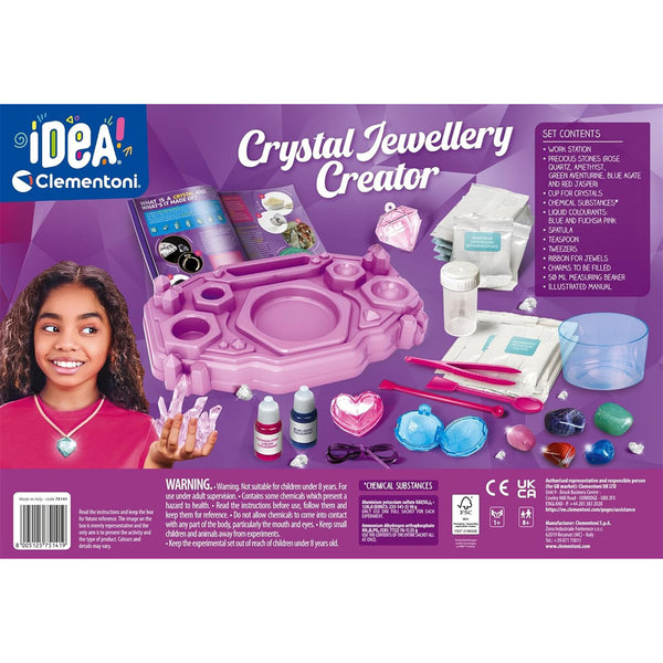 Clementoni Science & Play Crystal Jewels, Laboratorio Di Cristalli Per Bambini, +8 Anni