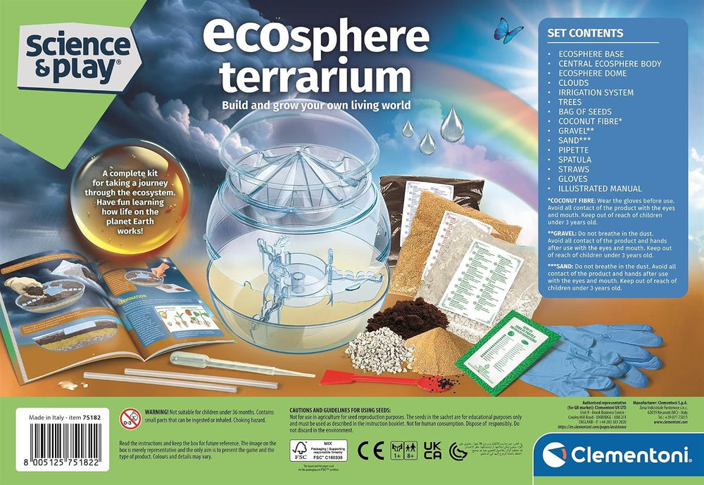 Clementoni Science & Play Lab: Ecosphere Terrarium STEM Toy Age 8+
