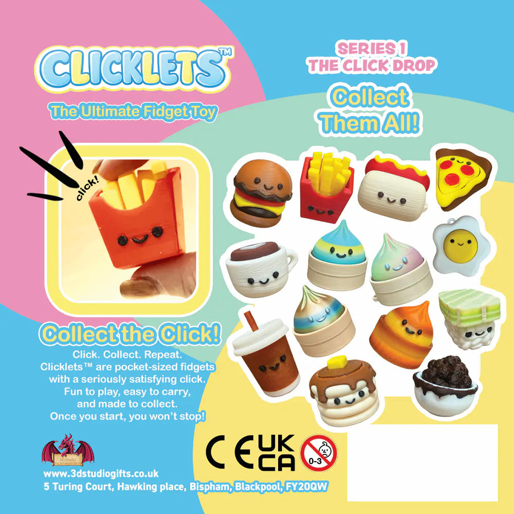 Clicklets Series 1 - The Click Drop - Fidget Toy