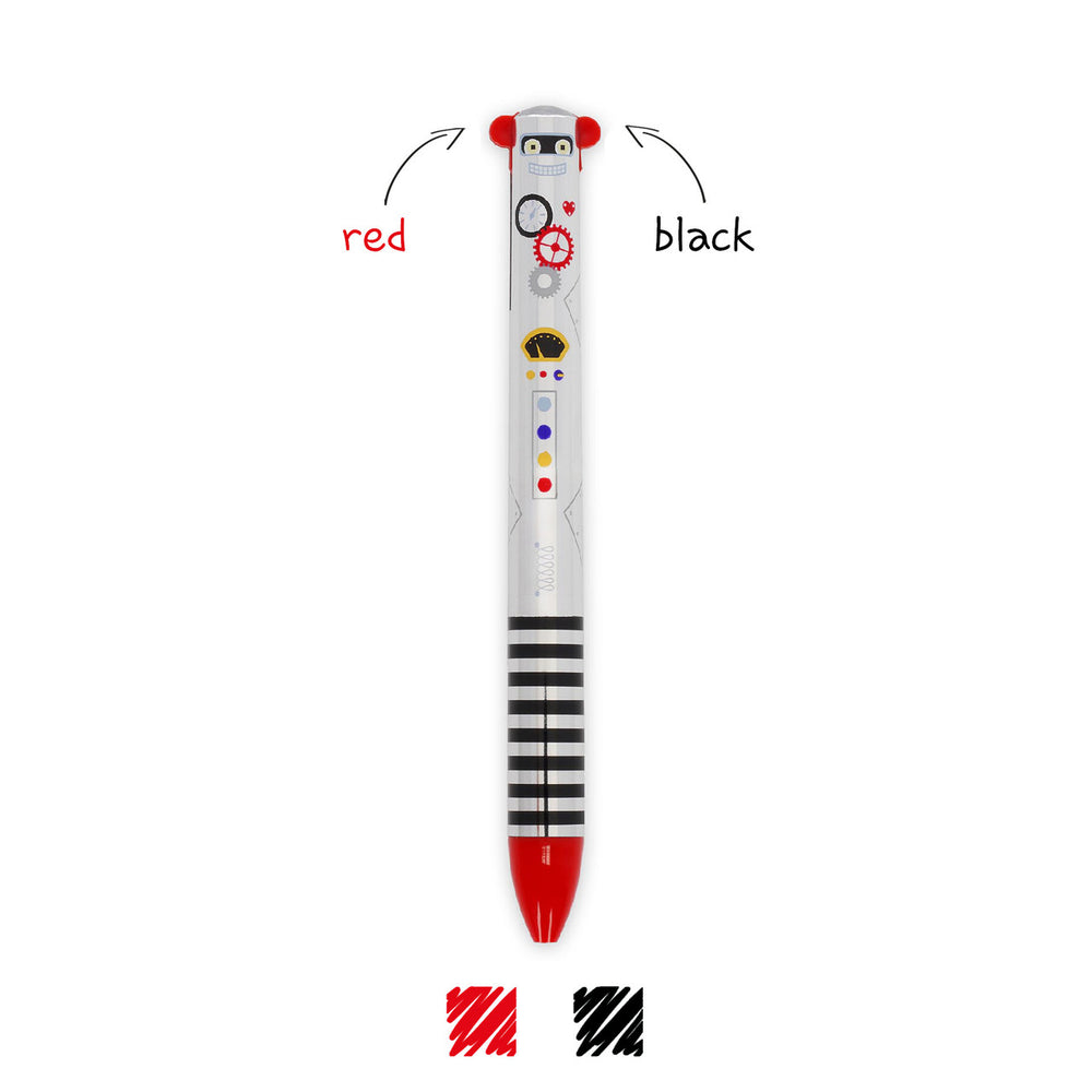 Legami Click&Clack Robot Two-Colour Ballpoint Pen