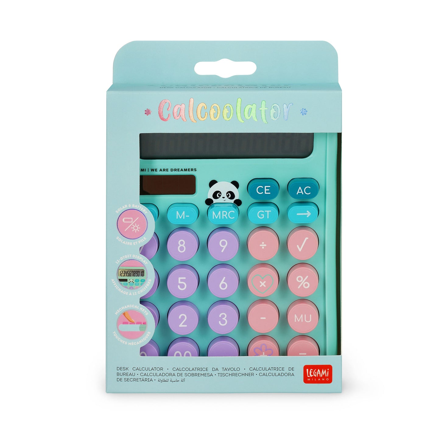 Legami Calcoolator Desk Calculator - Panda
